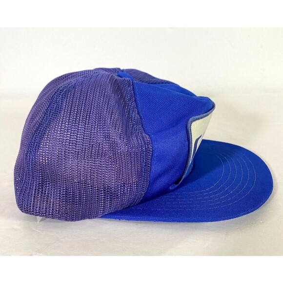 Computervision Baseball Cap Vtg Hat S/M Mens Blue White Adjustable Strap Mesh - Picture 5 of 9